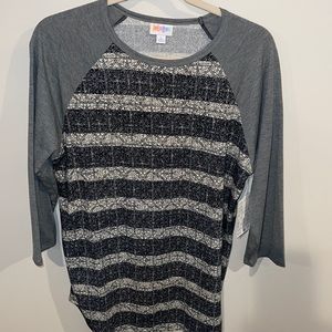 Lularoe Randy baseball t top size large